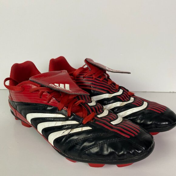 2007 Adidas Predator Absolute TRX HG Soccer Cleats Men's 11 Black Red Absolado - Picture 1 of 14